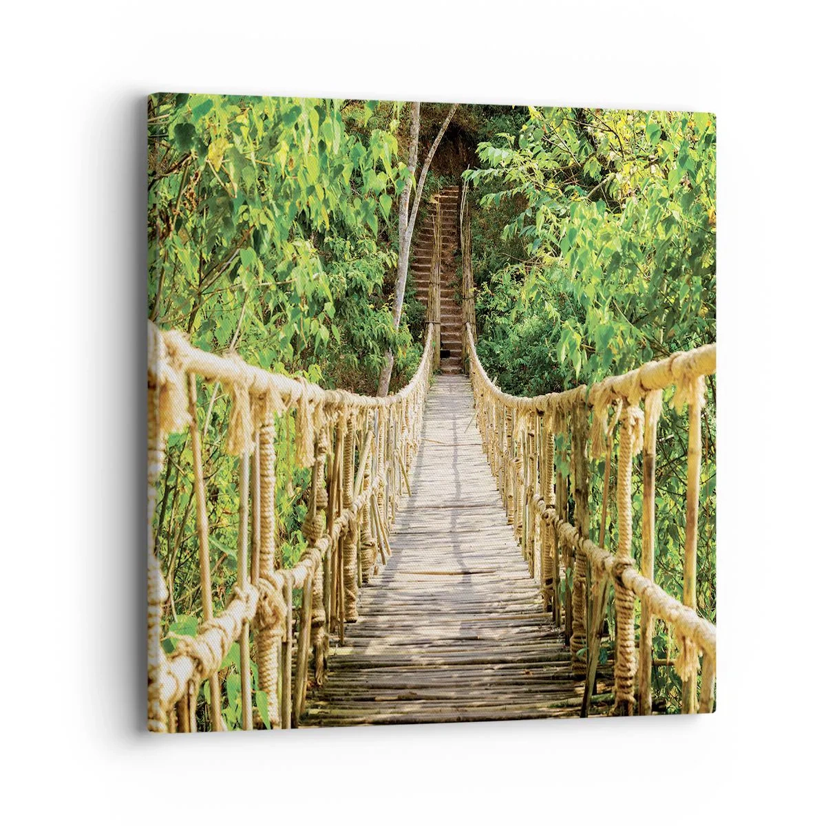 Bild auf Leinwand - Leinwandbild - Im Grünen ausgesetzt - 40x40 cm