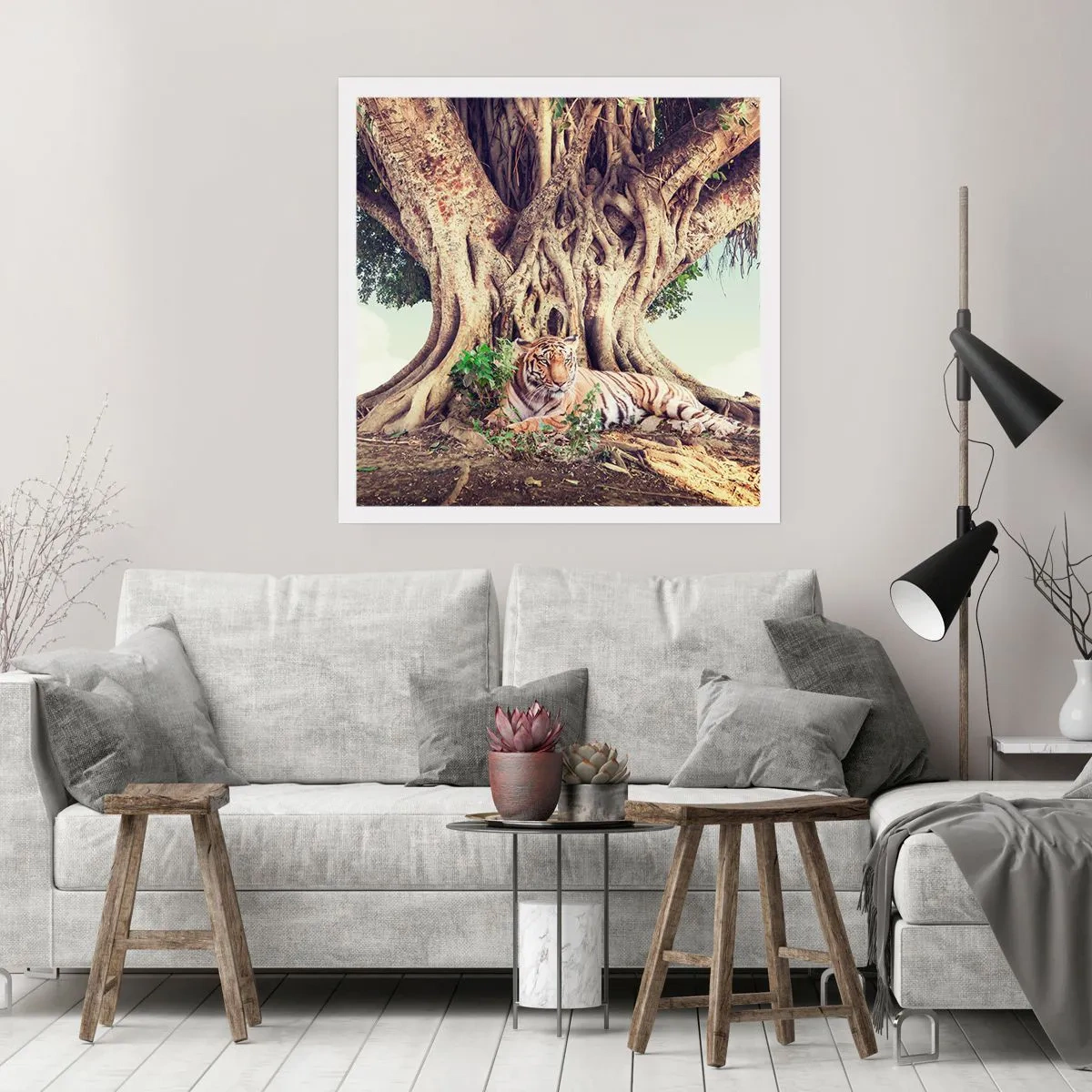 Poster - Blick aus dem Buch Genesis - 40x40 cm