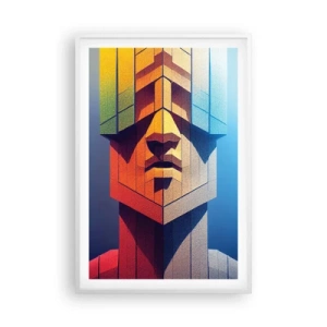 Poster in einem weißen Rahmen - Ein Mann mit Prinzipien - 61x91 cm