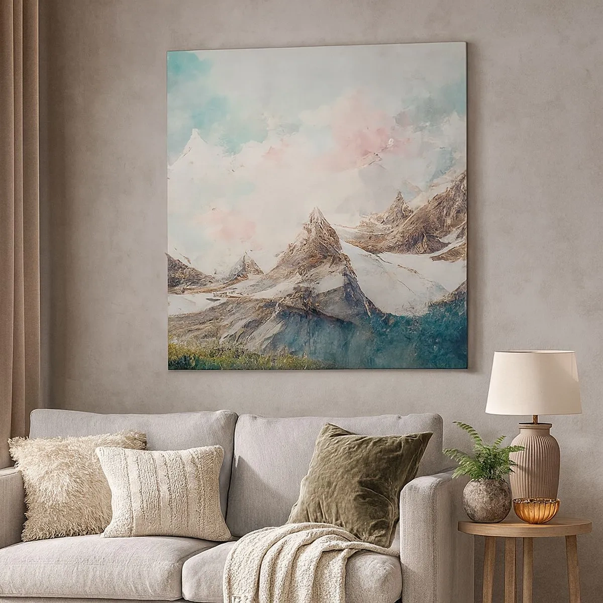 Bild auf Leinwand - Leinwandbild - Felsklingen - 30x30 cm