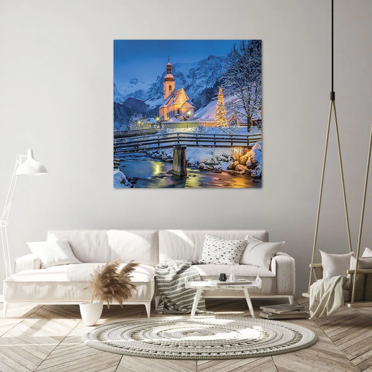 Bild auf Leinwand - Leinwandbild - Weihnachtsgeist - 60x60 cm