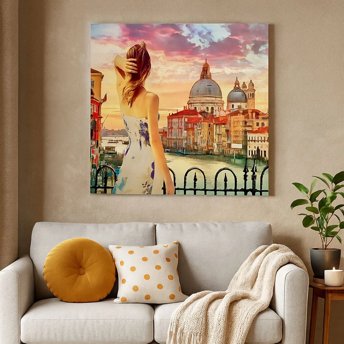 Bild auf Leinwand - Leinwandbild - Als Abenteuer nur in ... - 30x30 cm