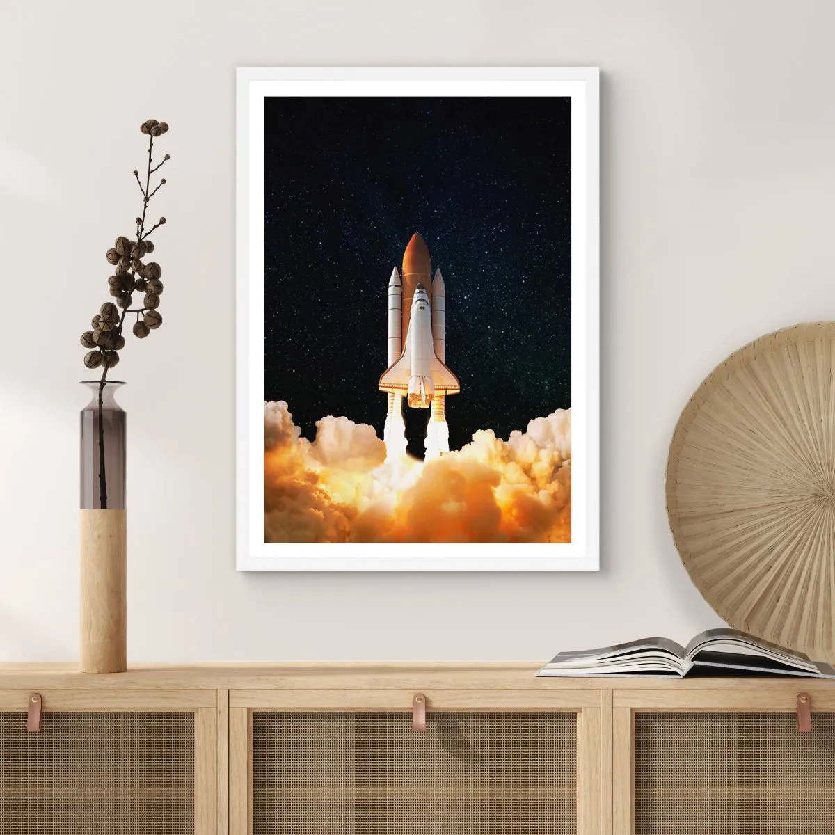 Poster in einem weißen Rahmen - Ad Astra! - 61x91 cm