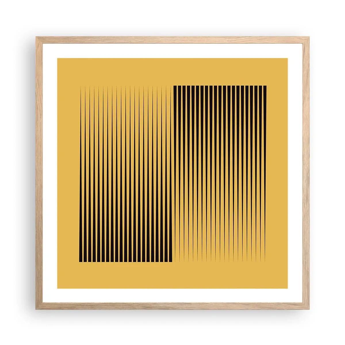 Poster in einem Rahmen aus heller Eiche - Quadratur der Gegensätze - 60x60 cm