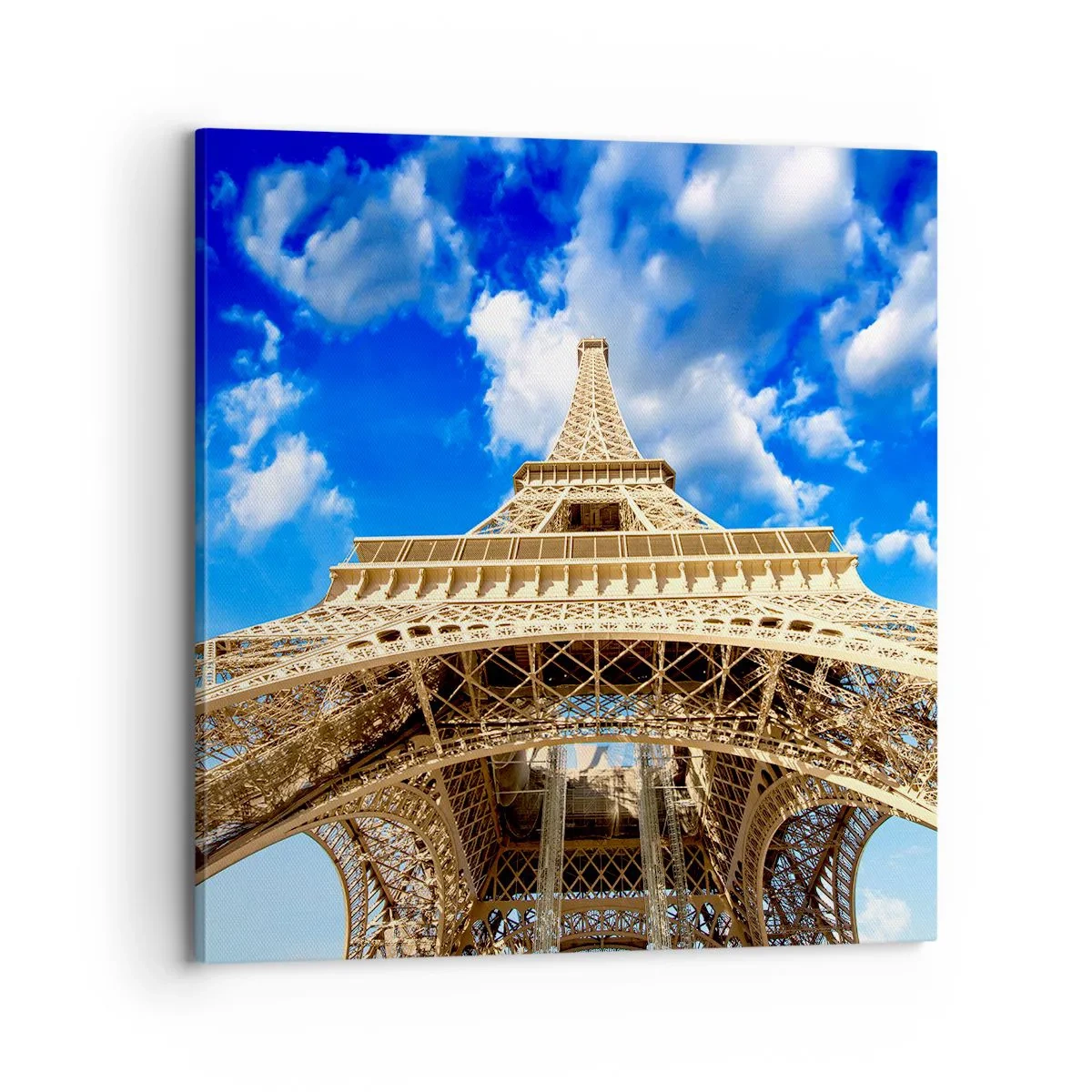 Bild auf Leinwand - Leinwandbild - In den Himmel und in die Wolken gehen - 70x70 cm