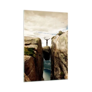 Glasbild - Bild auf glas - Wie geht's mir?! - 70x100 cm