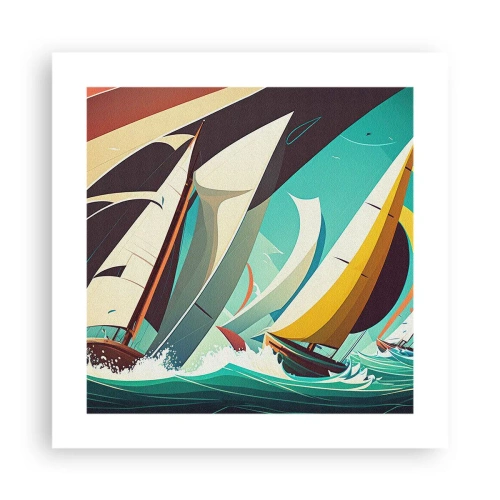 Poster - Viel Glück mit den Elementen - 40x40 cm