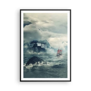 Poster in einem schwarzem Rahmen - In magischen Gewässern - 70x100 cm