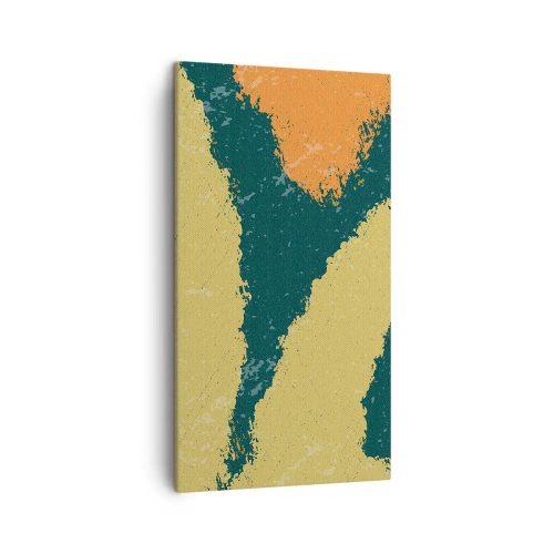 Bild auf Leinwand - Leinwandbild - Abstraktion – langsame Bewegung - 45x80 cm