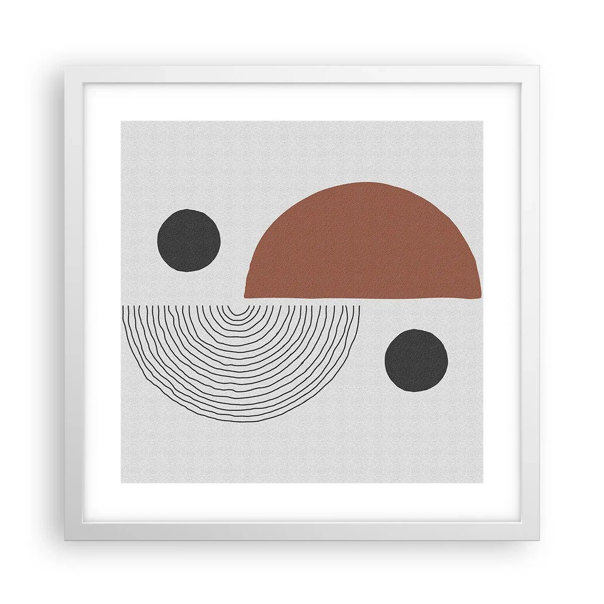 Poster in einem weißen Rahmen - Perfektion des Rades - 40x40 cm