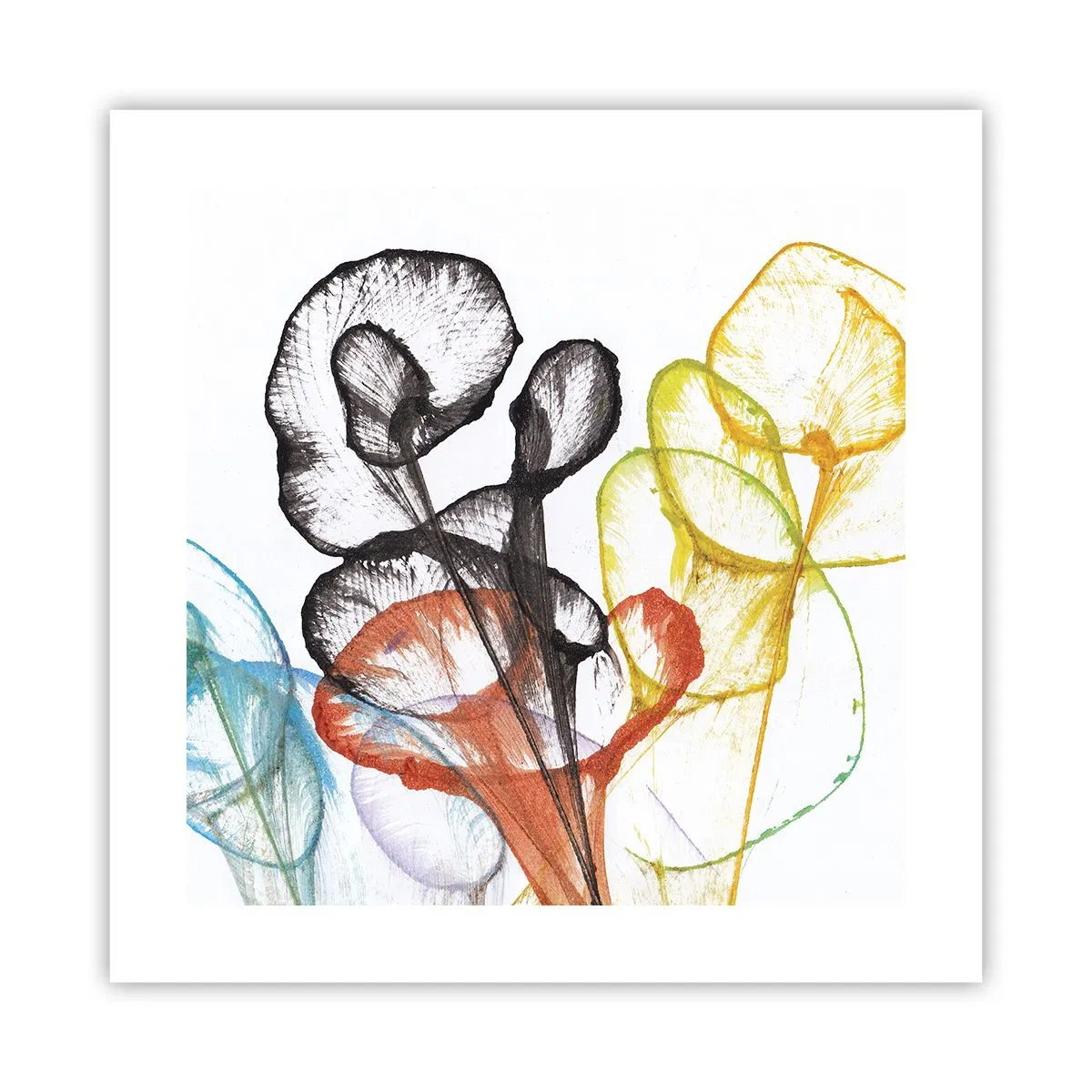 Poster - Blumen mit Seele - 40x40 cm