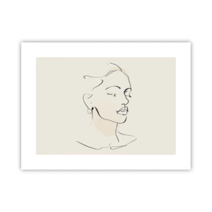 Poster - Eine bestimmte Linie - 40x30 cm