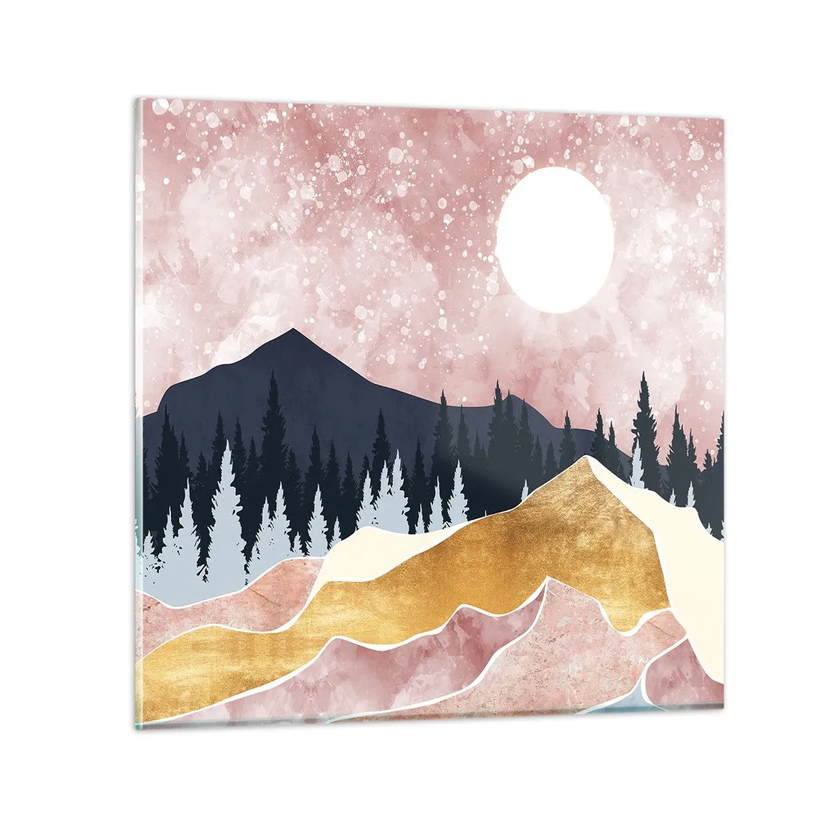 Glasbild - Bild auf glas - Nachtwache - 70x70 cm