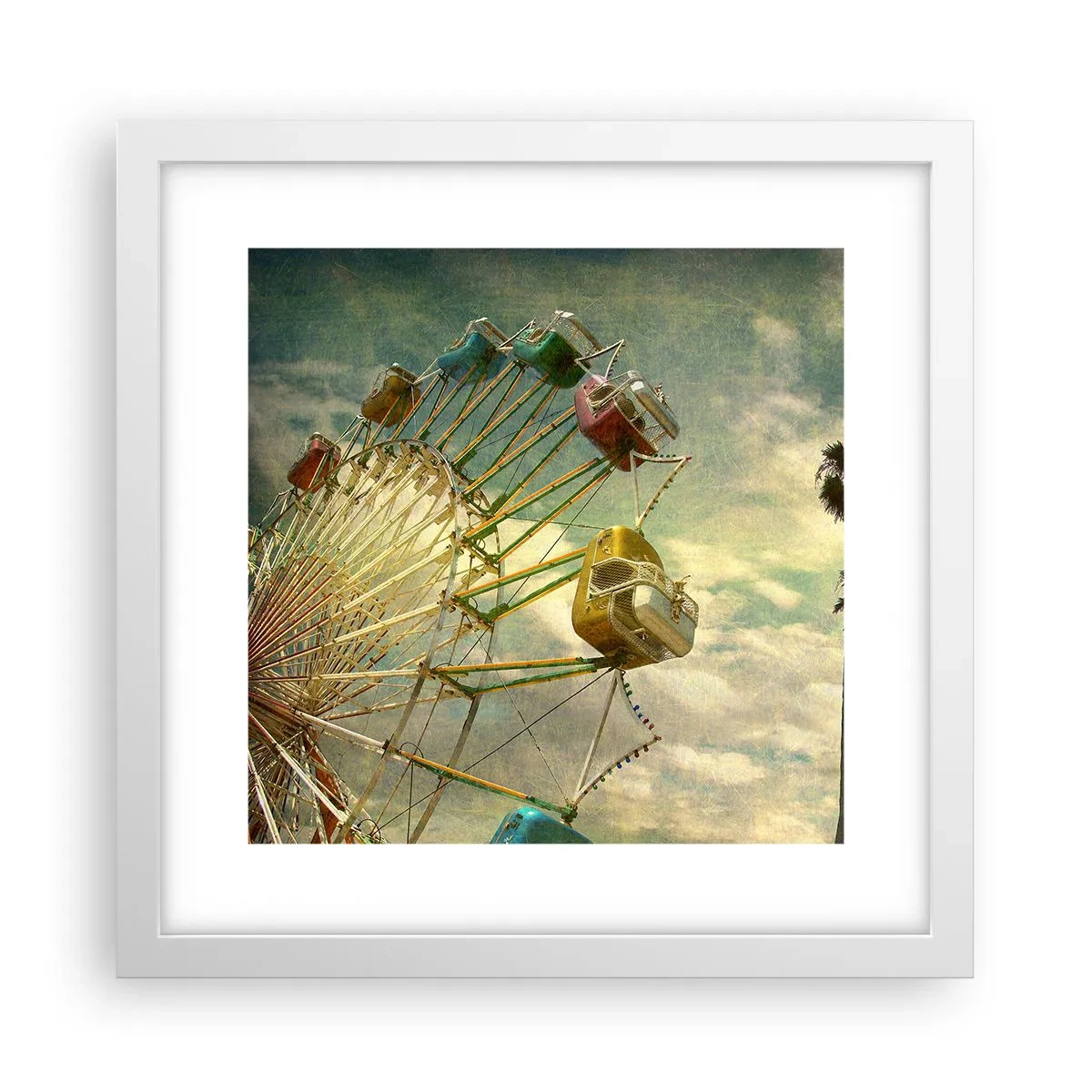 Poster in einem weißen Rahmen - Es wird Spaß geben ... - 30x30 cm