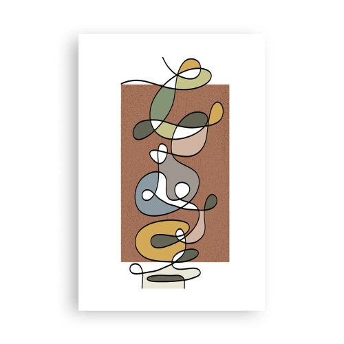 Poster - Abstraktion, die ein Lächeln wert ist - 61x91 cm