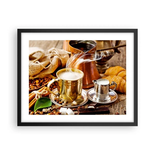 Poster in einem schwarzem Rahmen - Schönen Tag noch! - 50x40 cm