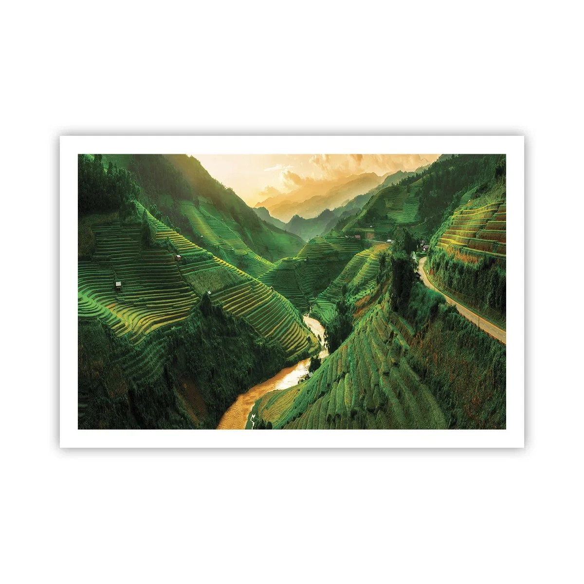 Poster - Vietnamesisches Tal - 91x61 cm