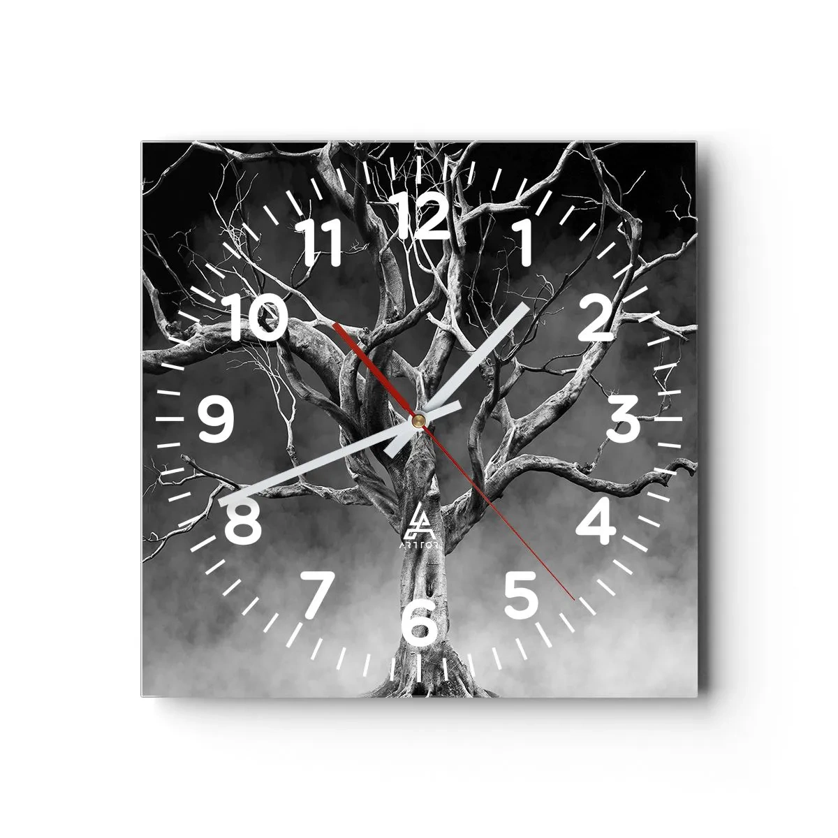 Wanduhr - Glasuhr - Ursprünglich und heilig - 40x40 cm