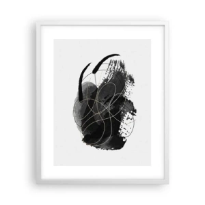 Poster in einem weißen Rahmen - Aus Schwarz entstanden - 40x50 cm