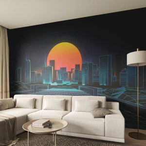 Fototapete Standard Eco - Willst du immer noch zu Real gehen? - Abstraktion, Stadt, Sonne - 250x175 cm