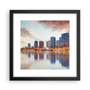 Poster in einem schwarzem Rahmen - Die monumentale Ruhe von Paris - 30x30 cm