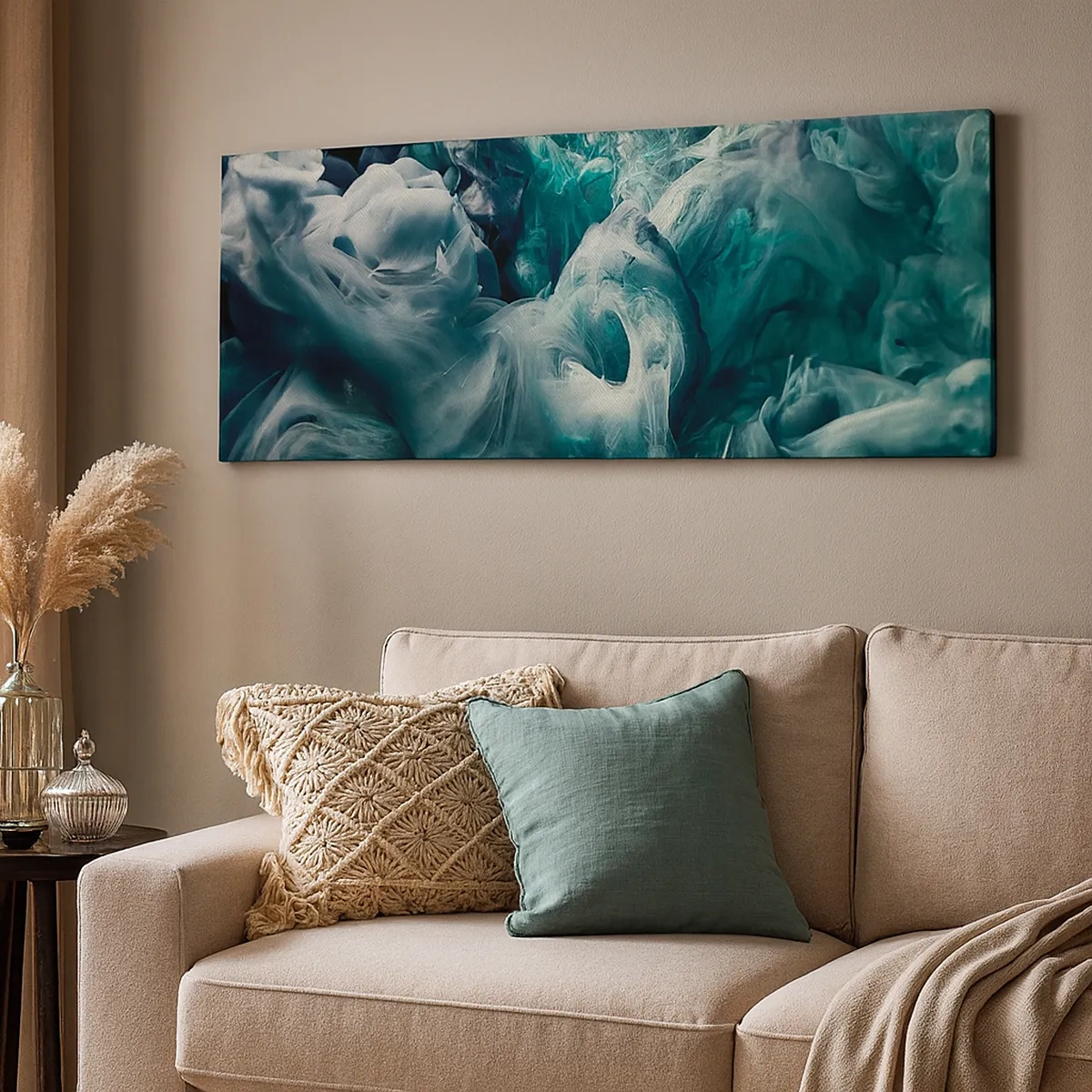 Bild auf Leinwand - Leinwandbild - Farbbewegung - 30x30 cm