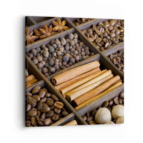Bild auf Leinwand - Leinwandbild - Eine Fundgrube an Aromen - 30x30 cm
