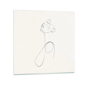 Glasbild - Bild auf glas - Versunken in Träumen - 60x60 cm