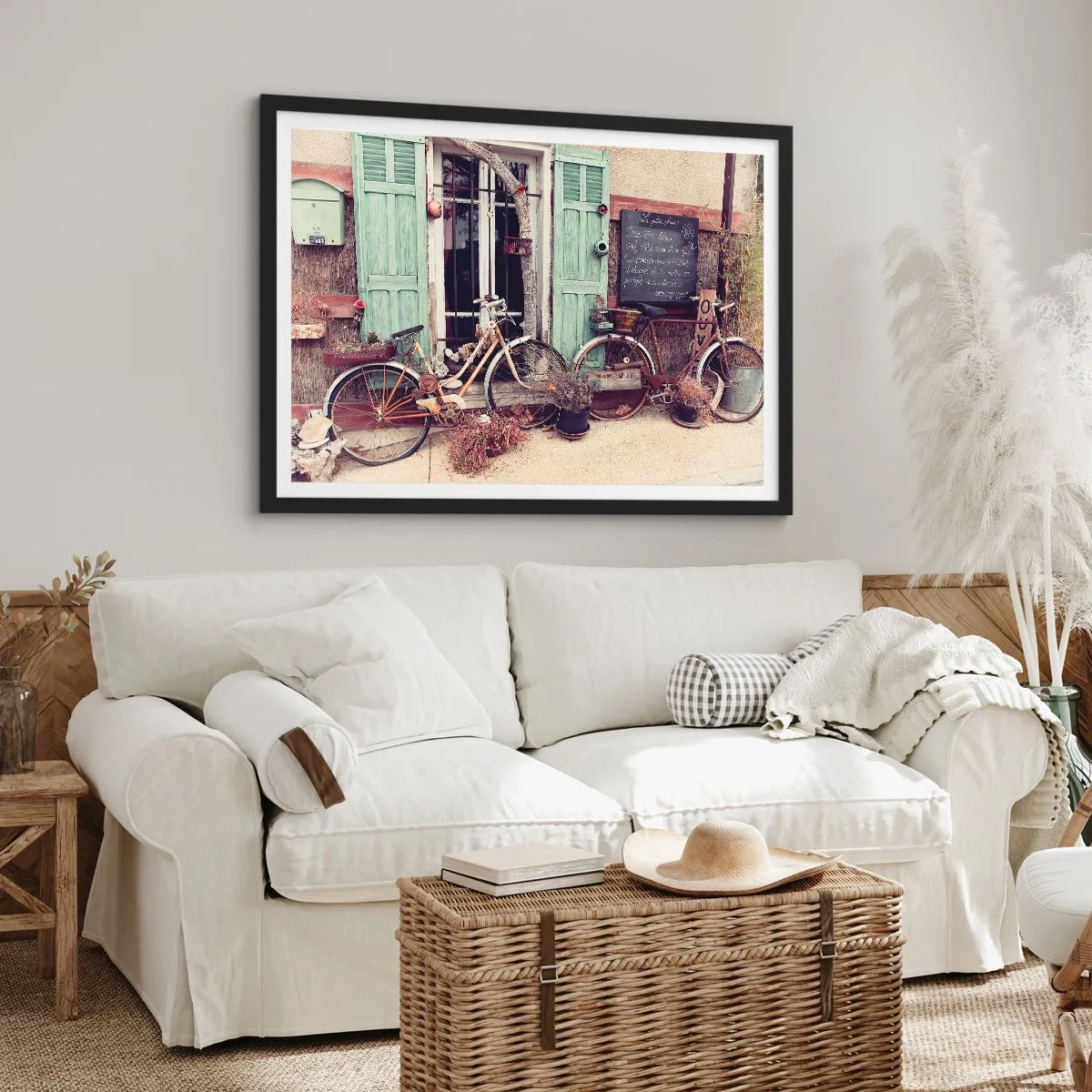 Poster in einem schwarzem Rahmen - Es lebe die Provinz - 50x40 cm