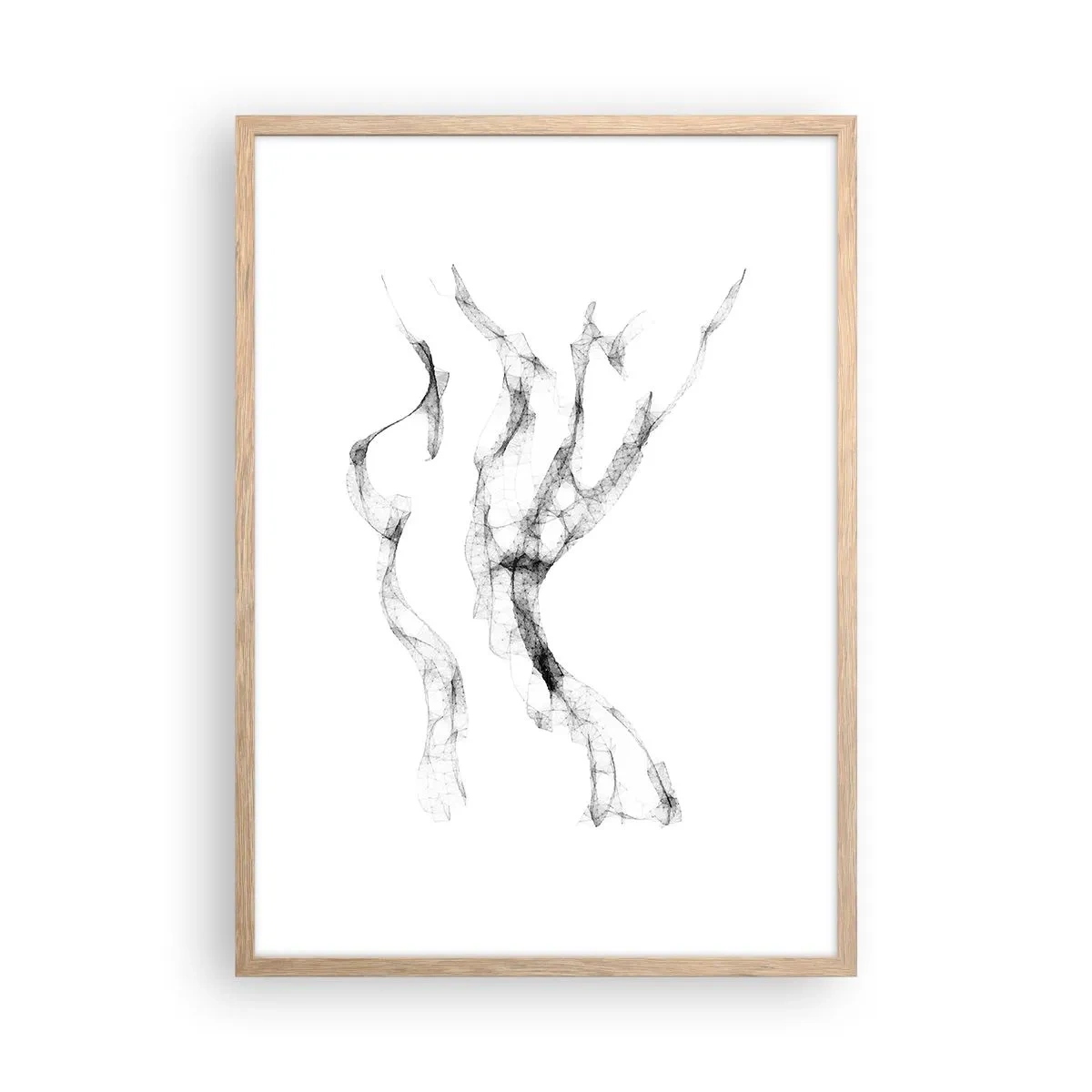 Poster in einem Rahmen aus heller Eiche - Schön und stark - 50x70 cm