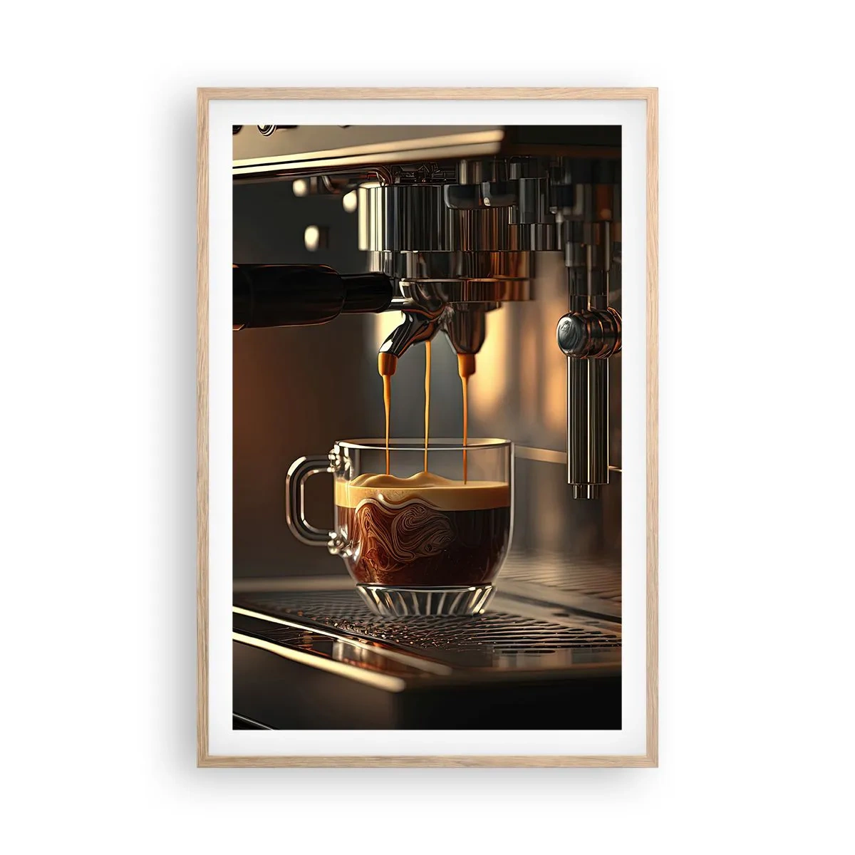 Poster in einem Rahmen aus heller Eiche - Sinnliche Mischung - 61x91 cm