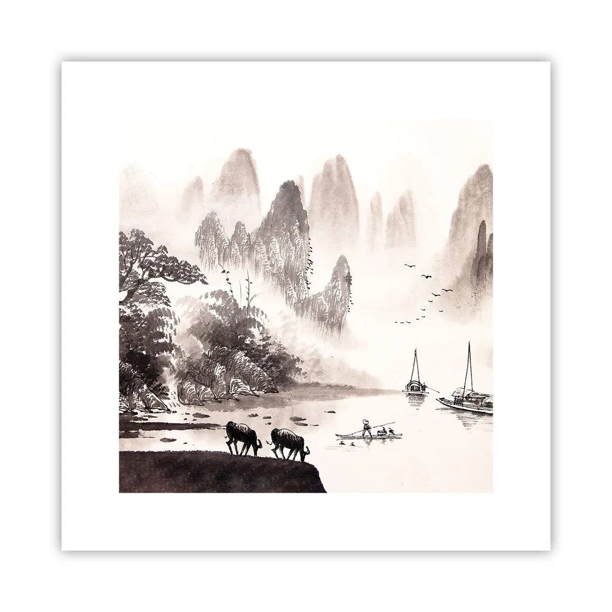Poster - Der exotische Alltag des Ostens - 30x30 cm