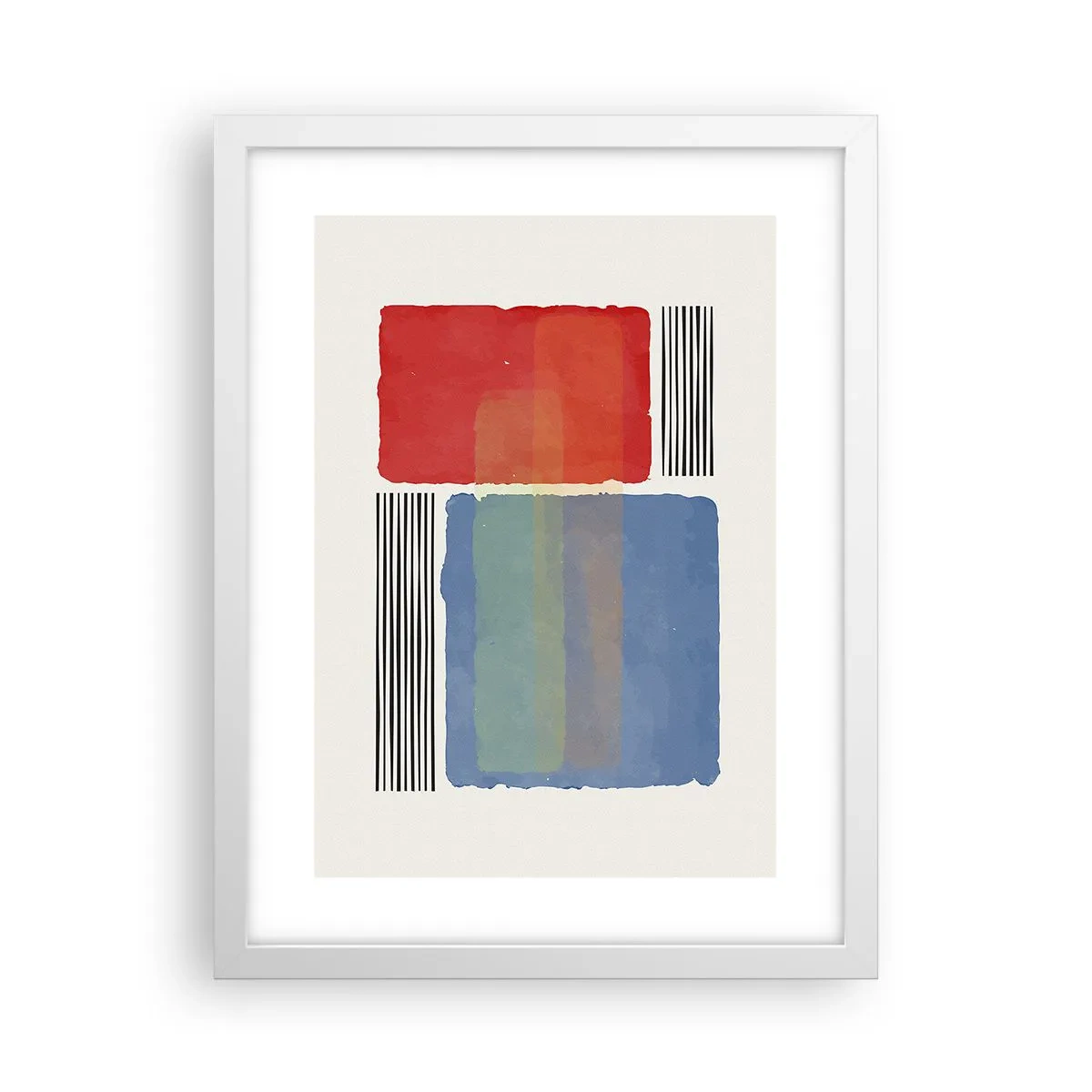 Poster in einem weißen Rahmen - Der Geist und der Buchstabe der Geometrie - 30x40 cm