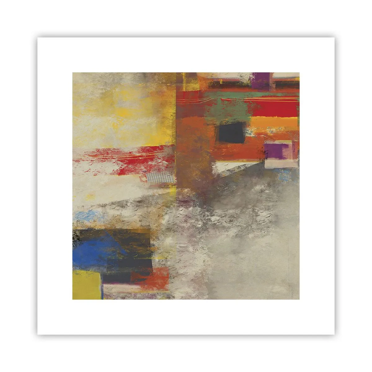 Poster - Geometrie der Farben - 30x30 cm