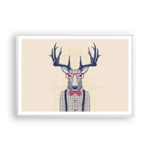 Poster in einem weißen Rahmen - Eine lustige Extravaganz - 100x70 cm