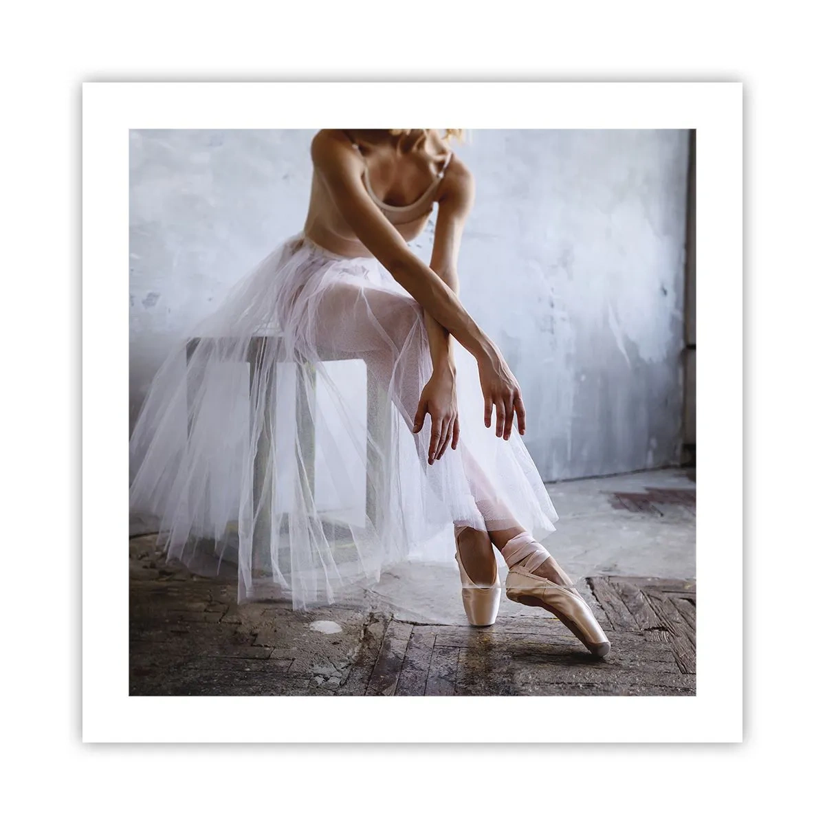 Poster - Bevor die Rampe leuchtet - 50x50 cm