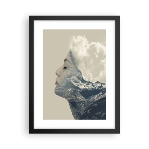 Poster in einem schwarzem Rahmen - Die Schönheit der Elemente der Natur - 30x40 cm