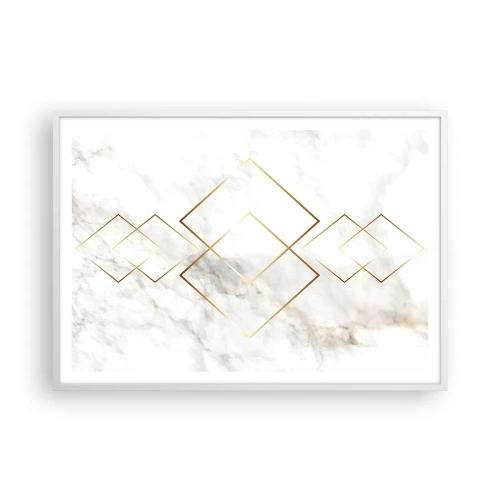 Poster in einem weißen Rahmen - Ein Blick in die Unendlichkeit - 100x70 cm