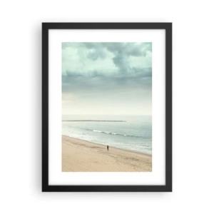 Poster in einem schwarzem Rahmen - Auf der Suche nach Frieden - 30x40 cm