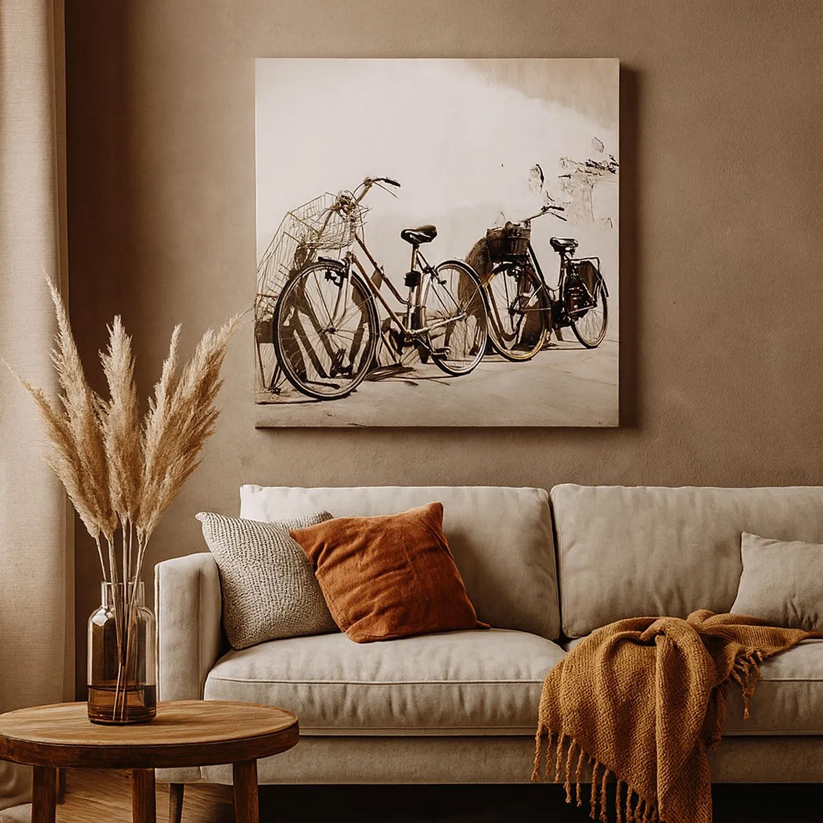 Bild auf Leinwand - Leinwandbild - Der unvergessliche Charme der Vergangenheit - 30x30 cm