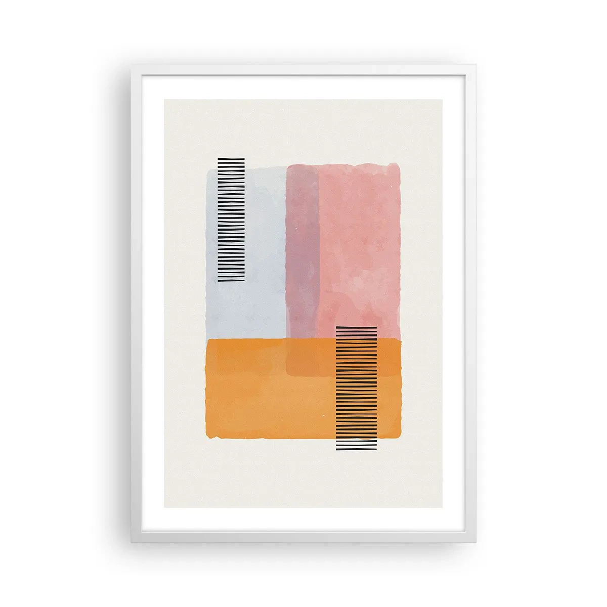 Poster in einem weißen Rahmen - Von Ecke zu Ecke - 50x70 cm