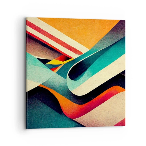 Bild auf Leinwand - Leinwandbild - Intensive Komposition - 70x70 cm