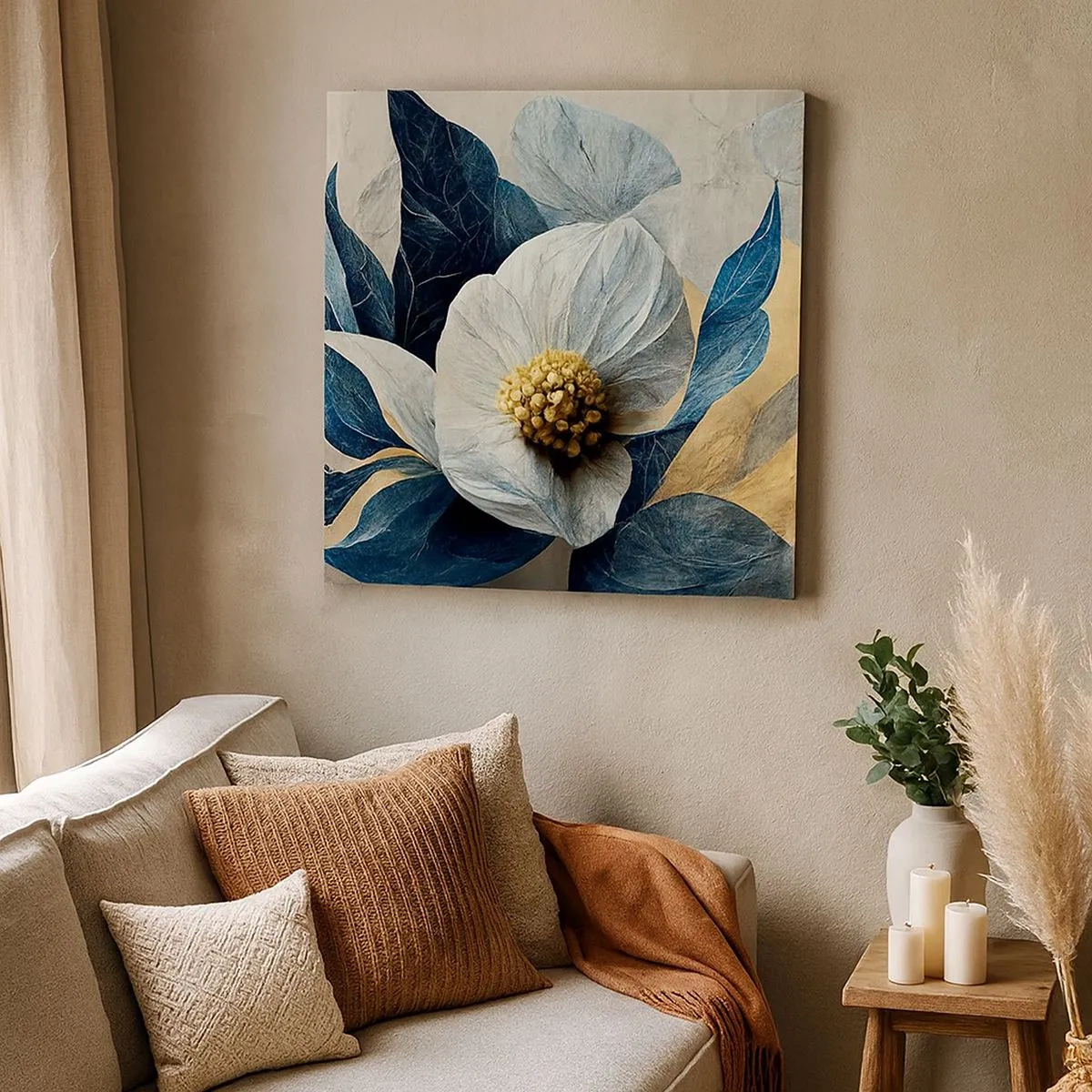 Bild auf Leinwand - Leinwandbild - Er hat ein Herz aus Gold - 30x30 cm