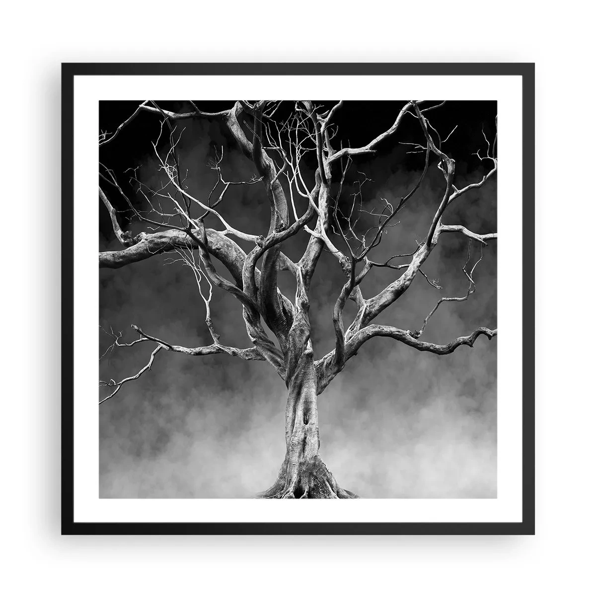 Poster in einem schwarzem Rahmen - Ursprünglich und heilig - 60x60 cm