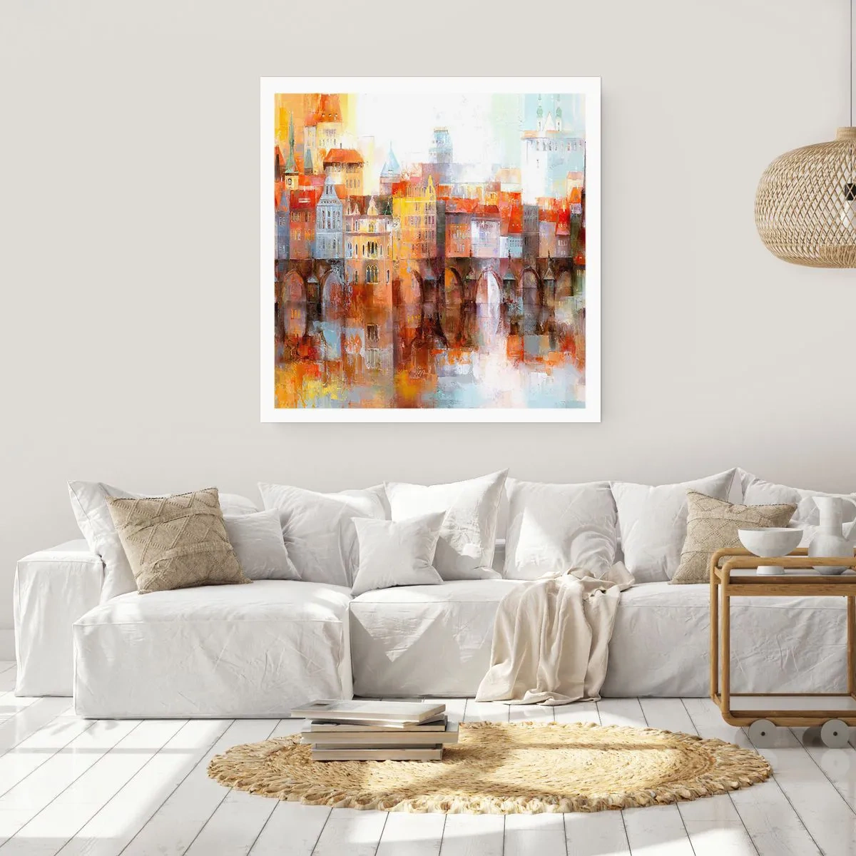 Poster - Schön ist es auch unter der Brücke - 60x60 cm