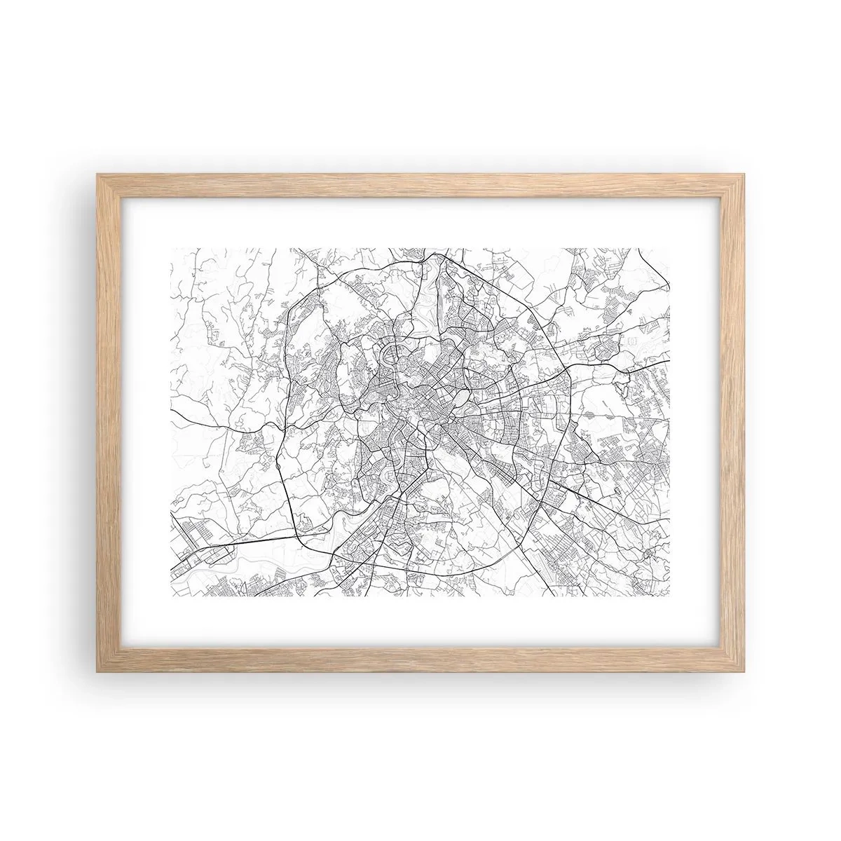 Poster in einem Rahmen aus heller Eiche - Römischer Kreis - 40x30 cm