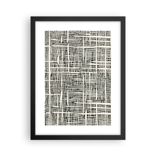 Poster in einem schwarzem Rahmen - Gewebte Komposition - 30x40 cm