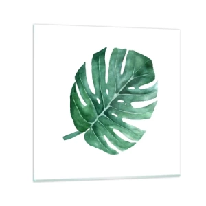 Glasbild - Bild auf glas - Grünes Konzept - 30x30 cm