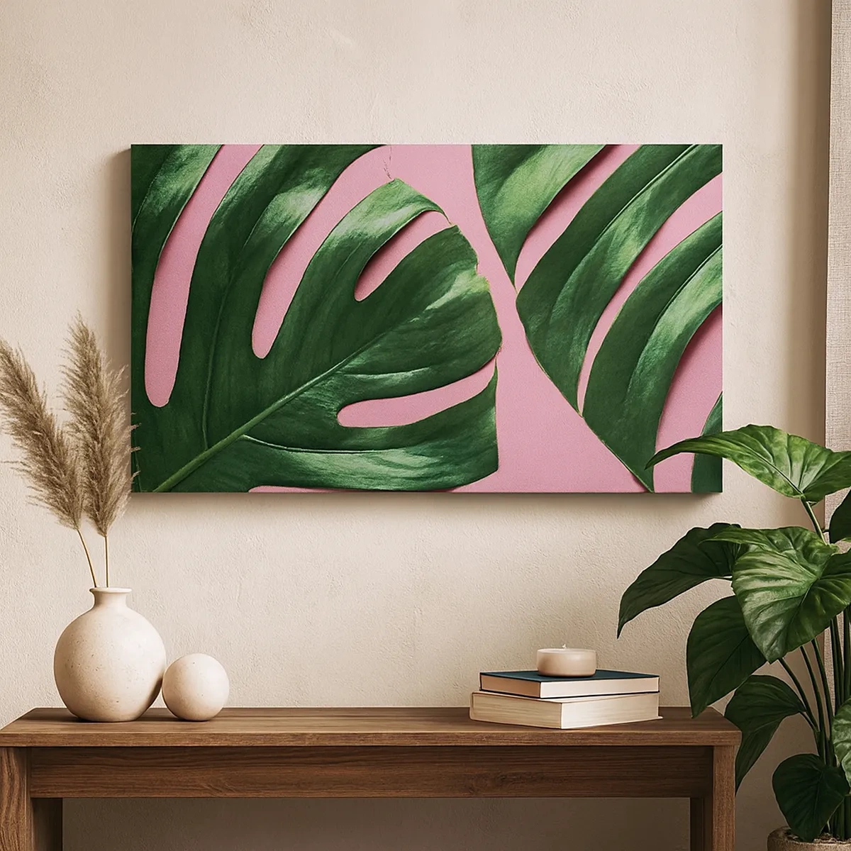 Bild auf Leinwand - Leinwandbild - Rendezvous im Grünen - 30x30 cm