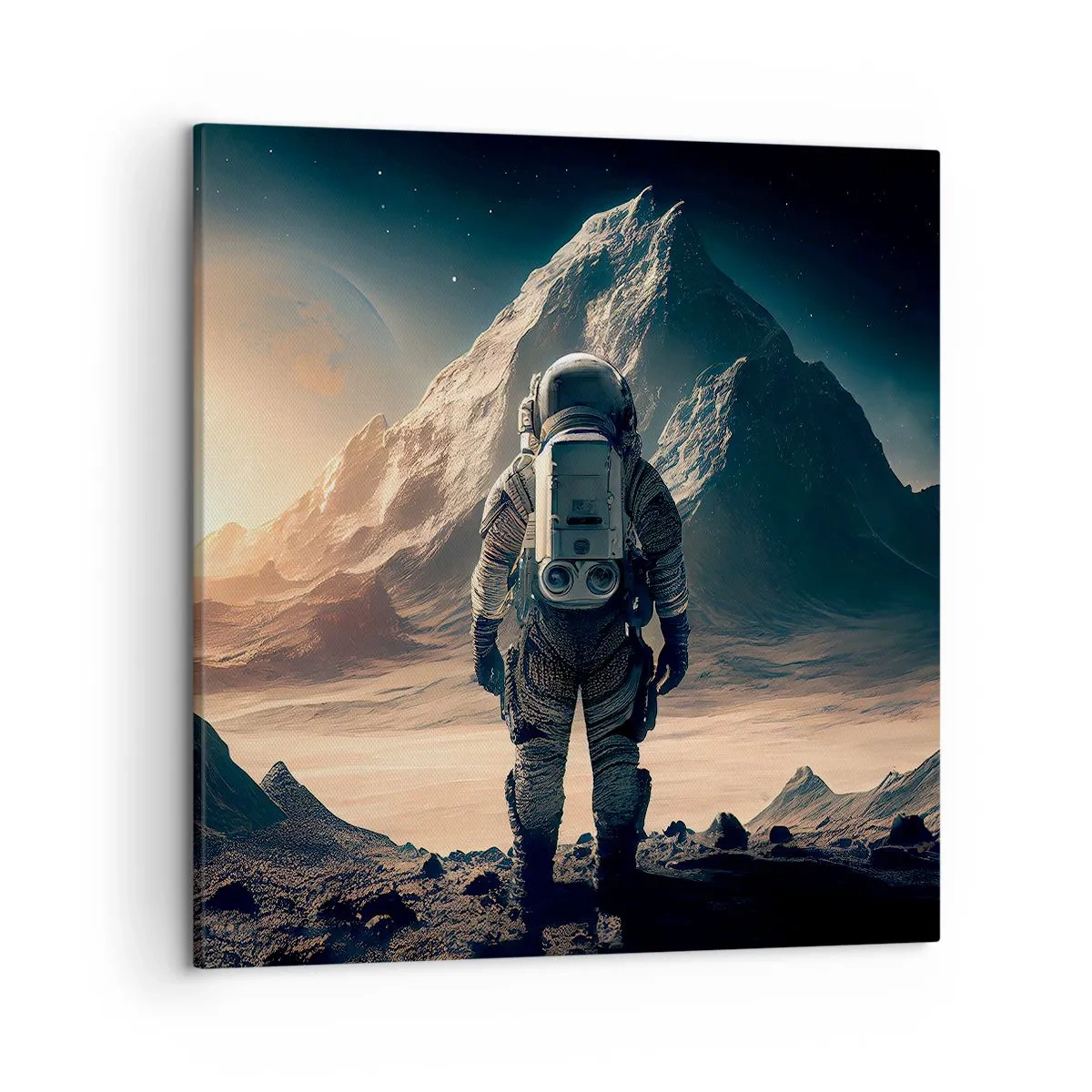 Bild auf Leinwand - Leinwandbild - Neue Herausforderung - 50x50 cm